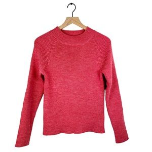 The Korner Sweater Womens Small Knit Pullover Wool Blend Mock Turtleneck Barbie